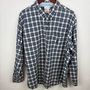 Walt Disney World Mickey Mouse Button Down Plaid Shirt